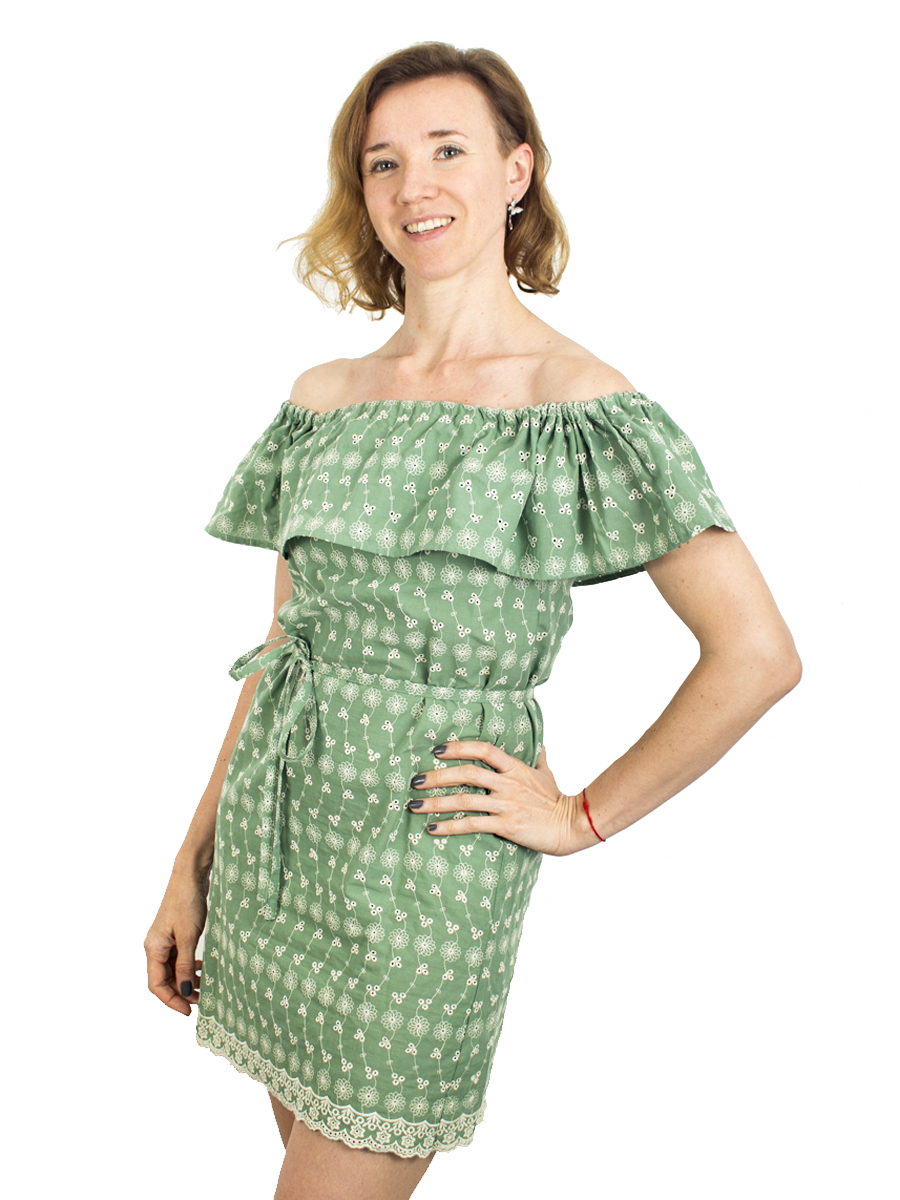 Платье Для женщин "Fishka" Арт W-Sm2012 р-р 40-42 с рюшей 